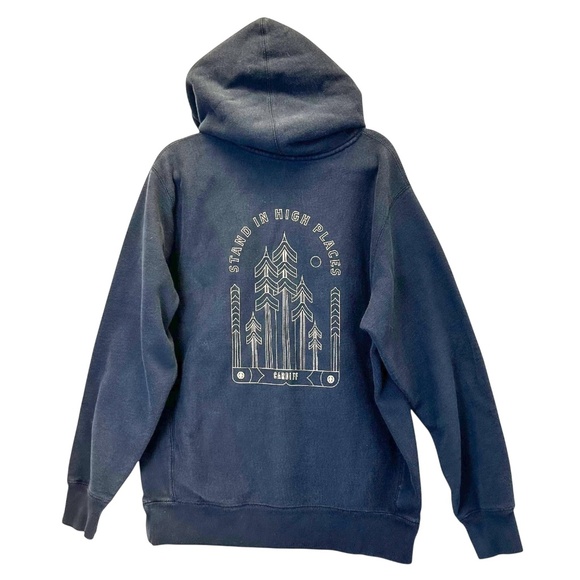 Cardiff Snowcraft Stand In HIgh Places Hoodie Mens Medium B4 - Picture 1 of 6